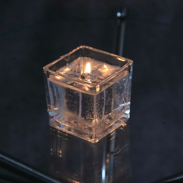 透明のグラスキャンドル | Fluctuation candle（フラクチュエーション